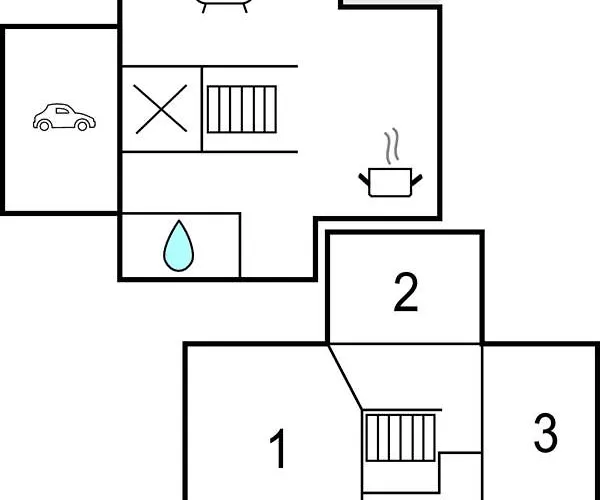 Сasa de vacaciones 3 Bedroom Awesome In